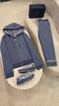 Ensemble Dior Oblique Bleu-Gris